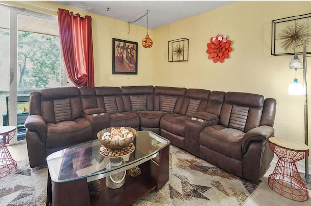 view of living area