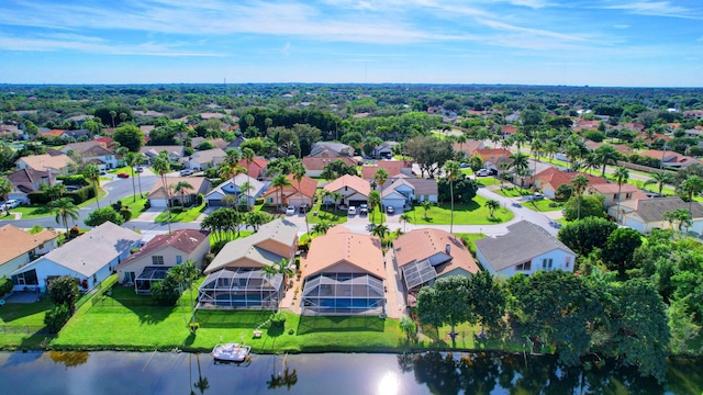 12693 Coral Breeze Dr, Wellington, FL 33414 - bird's eye view featuring a residential view and a water view
