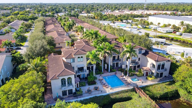 bird's eye view featuring a residential view
