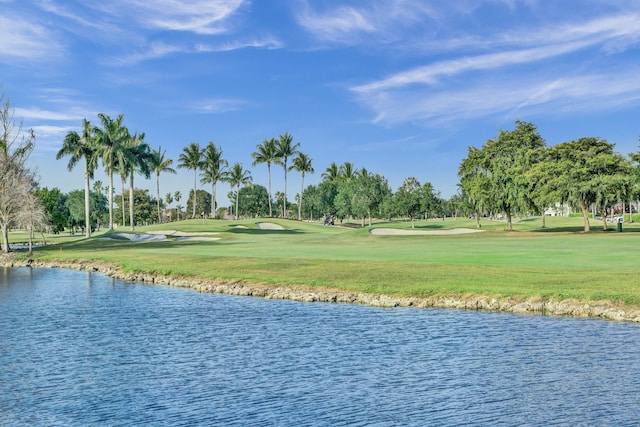 water view featuring golf course view