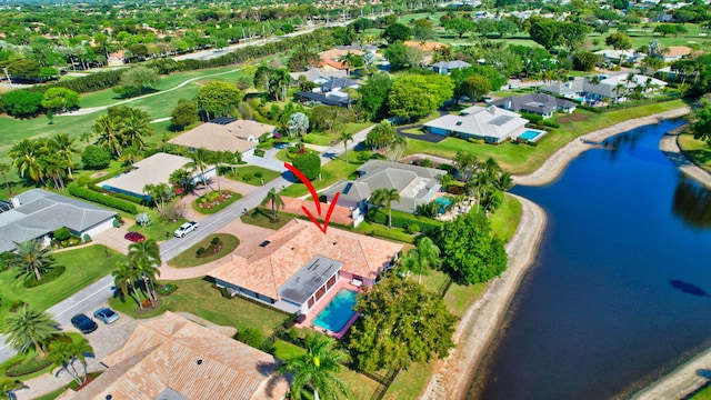4730 S Lake Dr, Boynton Beach, FL 33436 - aerial view with a residential view and a water view