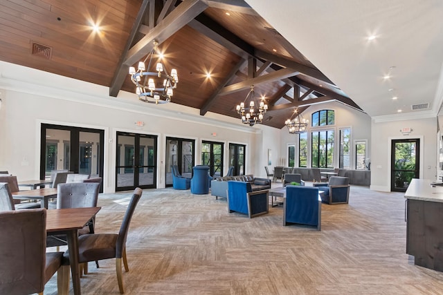 8451 Grand Prix Ln, Boynton Beach, FL 33472 - view of patio featuring an outdoor living space, visible vents, ceiling fan, and french doors