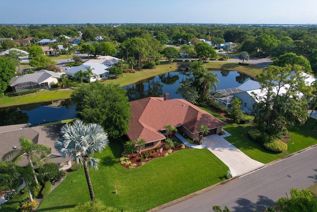 1919 SW Little Oak Trl, Palm City, FL 34990 - aerial perspective of suburban area with a nearby body of water