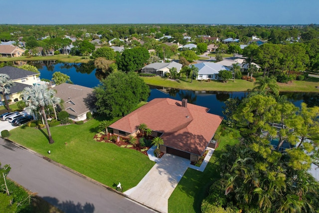 1919 SW Little Oak Trl, Palm City, FL 34990 - aerial perspective of suburban area with a nearby body of water