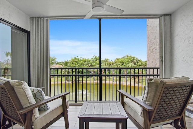 view of sunroom / solarium