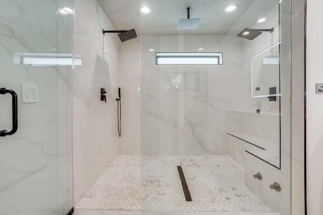420 SW 128th Ave, Miami, FL 33184 - full bathroom featuring a marble finish shower