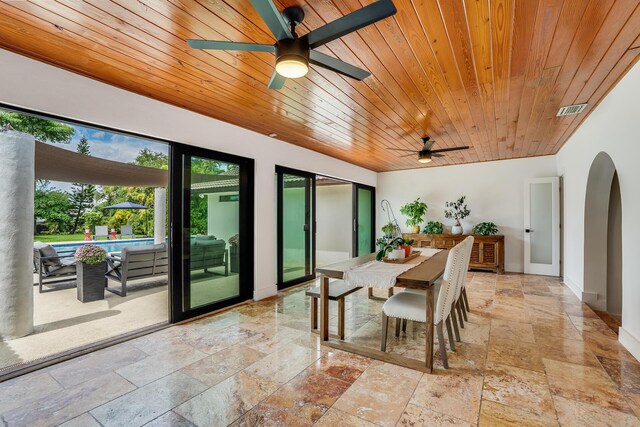 420 SW 128th Ave, Miami, FL 33184 - sunroom with visible vents and arched walkways