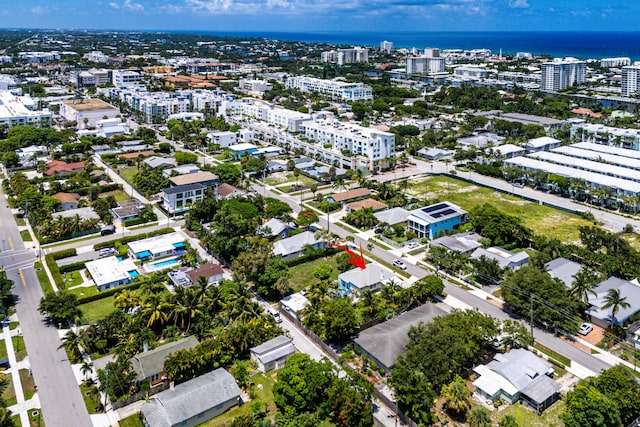 320 SE 4th Ave, Delray Beach, FL 33483 - drone / aerial view with a city view and a water view