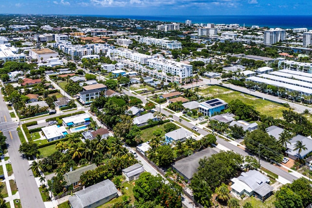 320 SE 4th Ave, Delray Beach, FL 33483 - birds eye view of property featuring a water view and a view of city