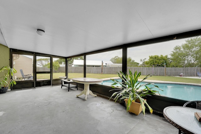 view of sunroom / solarium