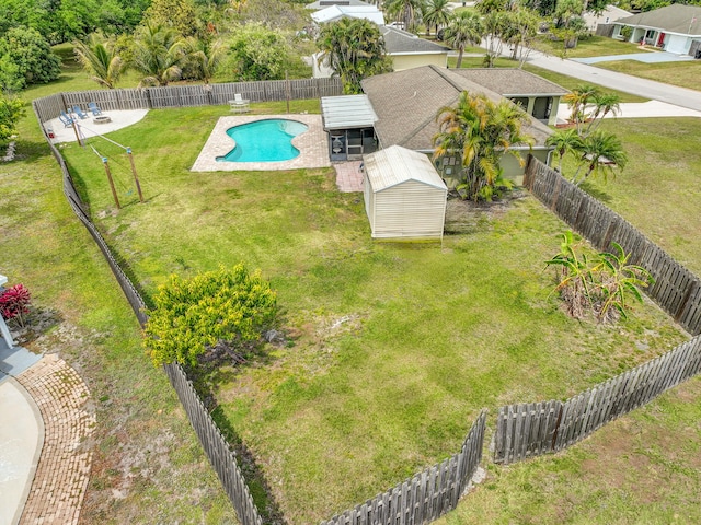 birds eye view of property