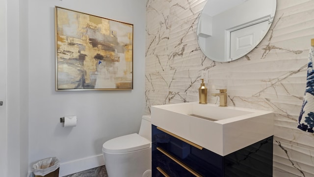 1526 SE 11th St, Deerfield Beach, FL 33441 - bathroom featuring vanity and decorative backsplash