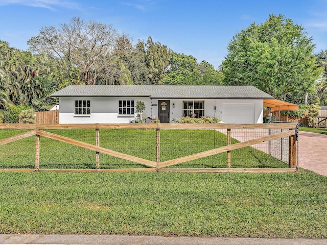 5020 SW 188th Ave, Southwest Ranches, FL 33332 - single story home with decorative driveway, a garage, stucco siding, and a carport