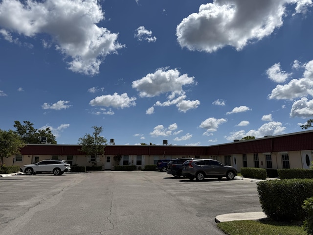 view of uncovered parking lot