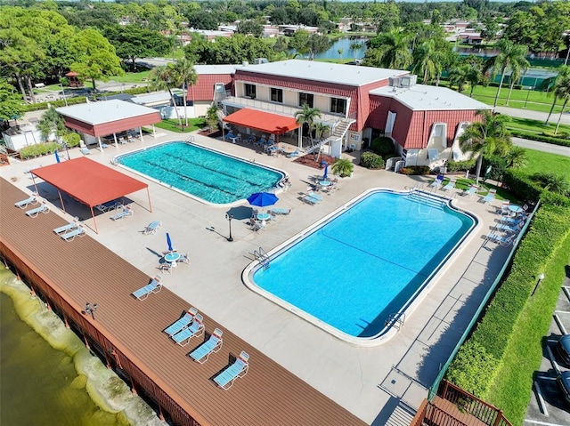 pool featuring a patio