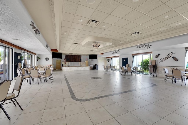 community lobby with visible vents
