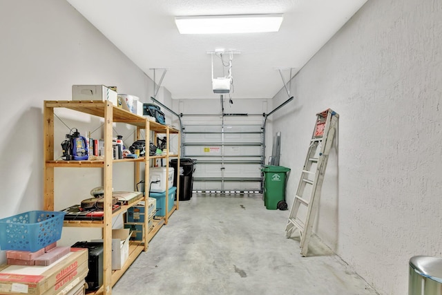2061 SE Glen Ridge Dr, Port Saint Lucie, FL 34952 - garage with a textured wall and a garage door opener