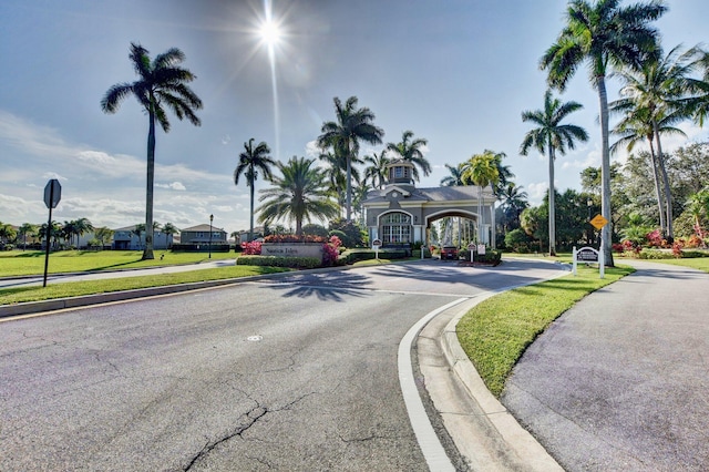 5541 Wishing Star Ln, Greenacres, FL 33463 - view of road featuring sidewalks and traffic signs