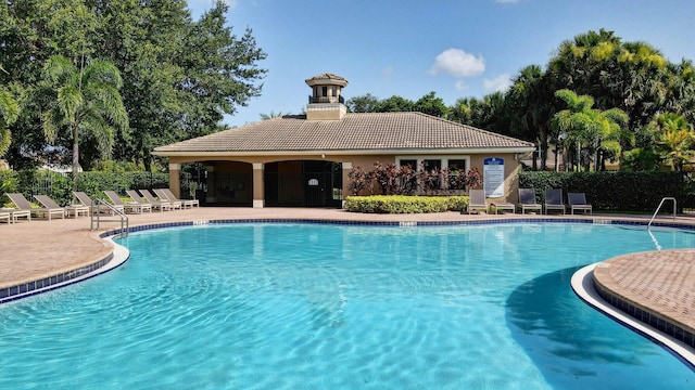 5541 Wishing Star Ln, Greenacres, FL 33463 - pool with fence and a patio area