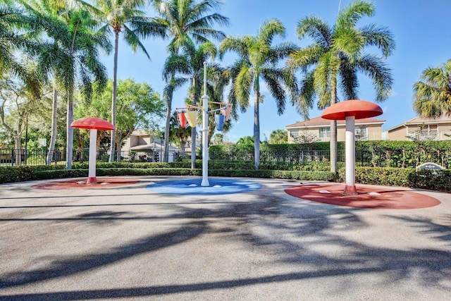 5541 Wishing Star Ln, Greenacres, FL 33463 - view of sport court featuring fence