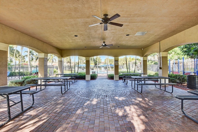 5541 Wishing Star Ln, Greenacres, FL 33463 - view of community featuring fence and a patio