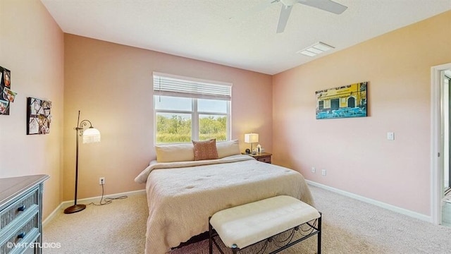 10577 SW Toren Way, Port Saint Lucie, FL 34987 - bedroom featuring light carpet, baseboards, and a ceiling fan