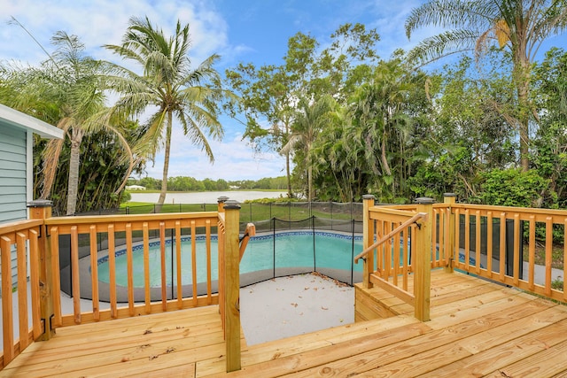 1701 SE Floresta Dr, Port Saint Lucie, FL 34983 - wooden terrace featuring a water view