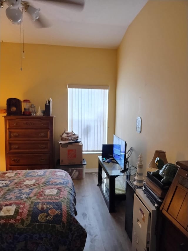 1047 NW Tuscany Dr, Port Saint Lucie, FL 34986 - bedroom featuring ceiling fan and wood finished floors