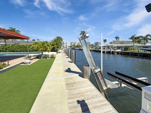 dock with a water view