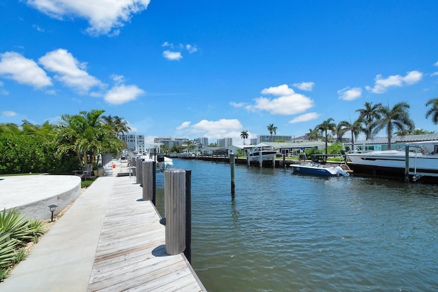 dock with a water view