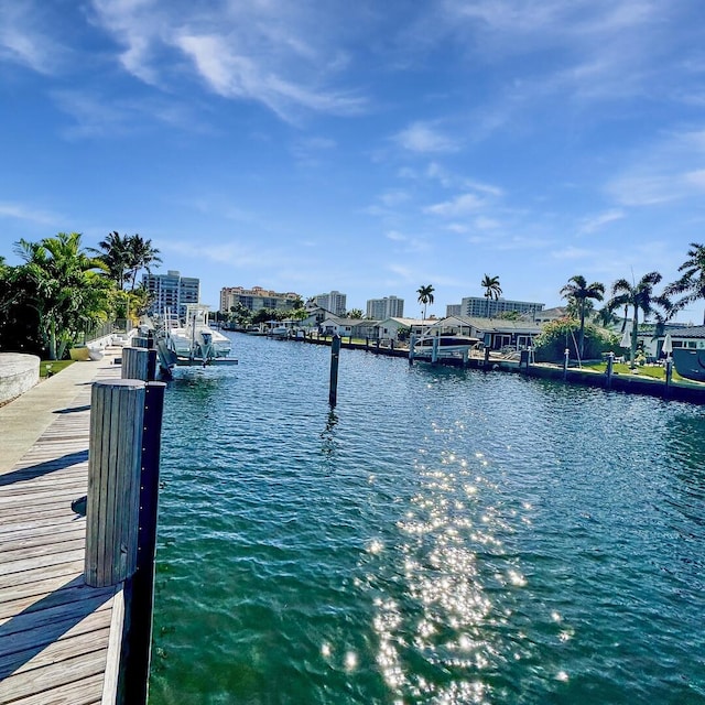 dock with a water view