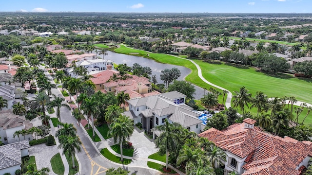 8388 Del Prado Dr, Delray Beach, FL 33446 - aerial perspective of suburban area with a local golf course and a nearby body of water