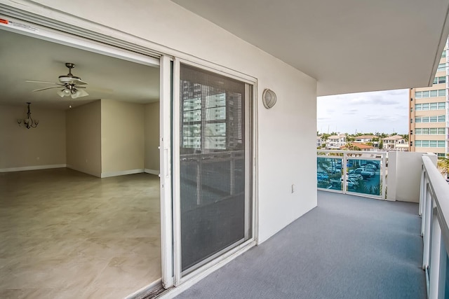view of balcony