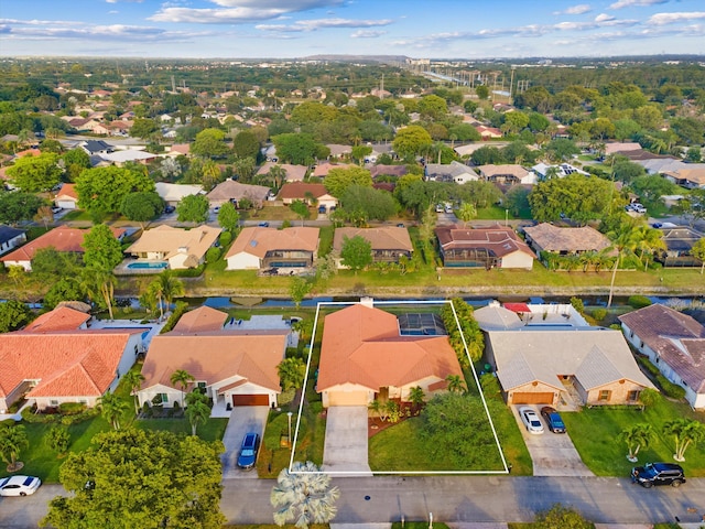 birds eye view of property featuring a residential view