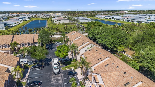 9448 Boca River Cir, Boca Raton, FL 33434 - aerial view with a residential view and a water view