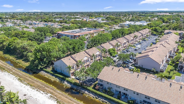 9448 Boca River Cir, Boca Raton, FL 33434 - drone / aerial view with a residential view and a water view