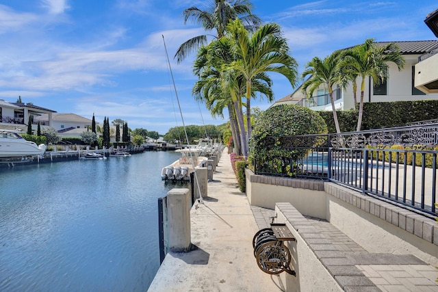 5312 Boca Marina Cir N, Boca Raton, FL 33487 - dock featuring a water view