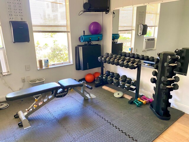2841 Somerset Dr Unit 217, Lauderdale Lakes, FL 33311 - gym with healthy amount of natural light