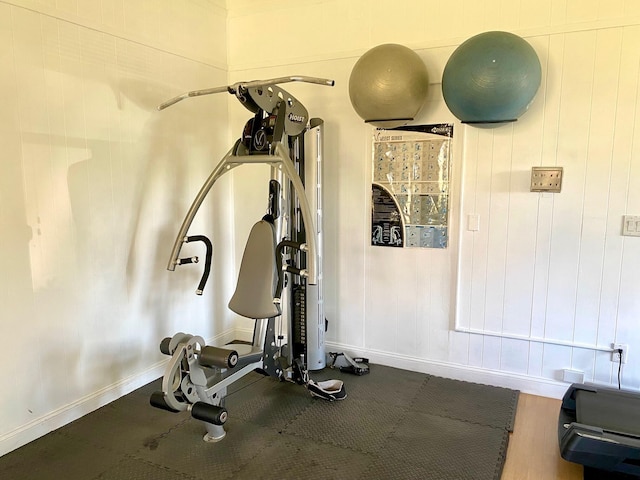 2841 Somerset Dr Unit 217, Lauderdale Lakes, FL 33311 - exercise area featuring baseboards