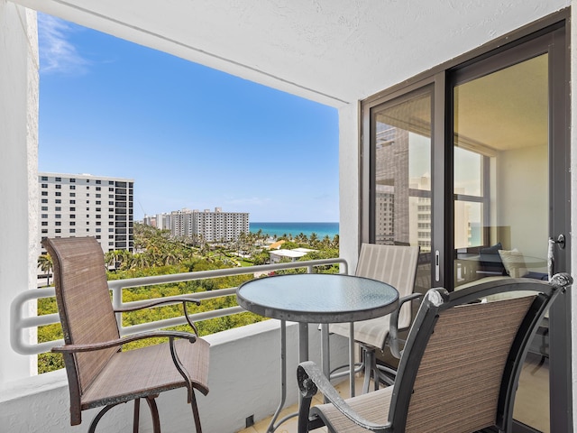 3450 S Ocean Blvd Unit 906, Highland Beach, FL 33487 - balcony featuring a water view