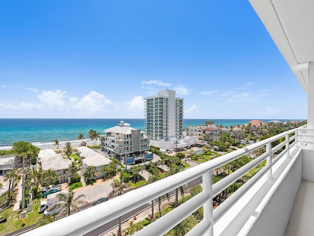 3450 S Ocean Blvd Unit 906, Highland Beach, FL 33487 - balcony with a water view