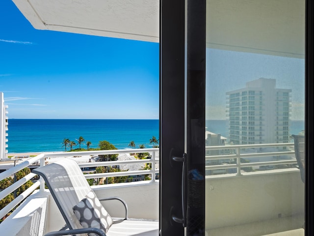 3450 S Ocean Blvd Unit 906, Highland Beach, FL 33487 - balcony featuring a water view