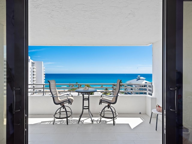 3450 S Ocean Blvd Unit 906, Highland Beach, FL 33487 - balcony featuring a water view
