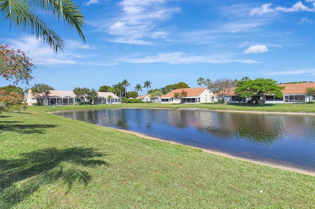 water view featuring a residential view