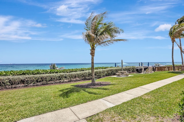 1149 Hillsboro Mile Unit 112N, Hillsboro Beach, FL 33062 - property view of water featuring fence