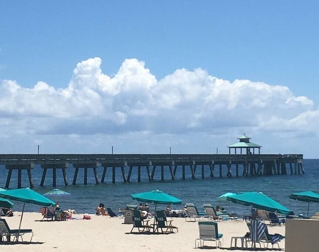 664 SE 20th Ave Unit 1, Deerfield Beach, FL 33441 - water view with a pier