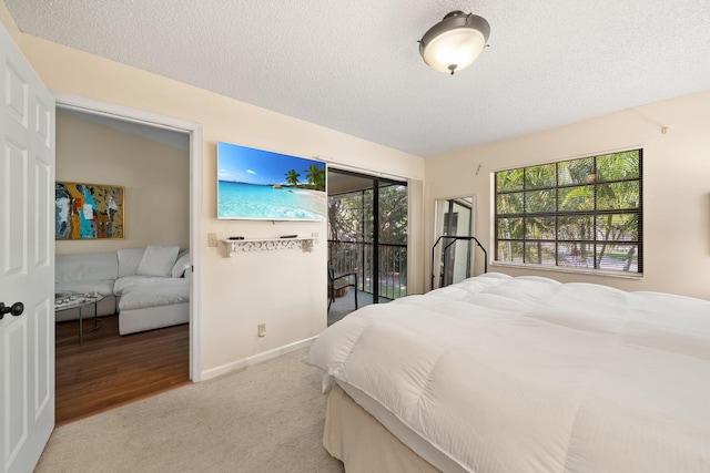 301 Norwood Ter Unit N230, Boca Raton, FL 33431 - carpeted bedroom with baseboards and a textured ceiling