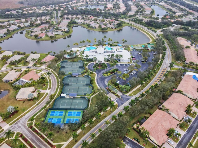 9827 Galleon Dr, West Palm Beach, FL 33411 - drone / aerial view with a water view and a residential view