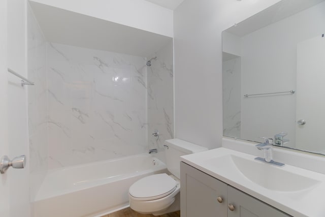 4375 Forest Ln, Palm Springs, FL 33406 - bathroom featuring vanity, toilet, and  shower combination