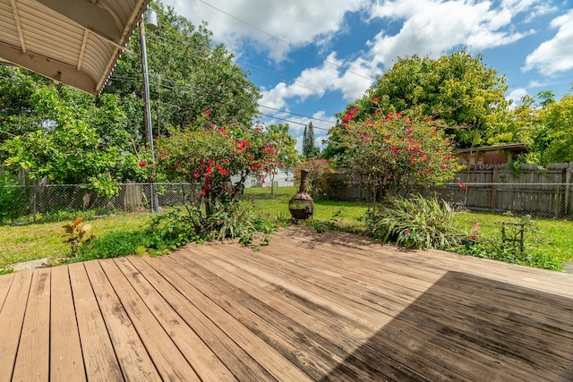 4375 Forest Ln, Palm Springs, FL 33406 - view of wooden deck